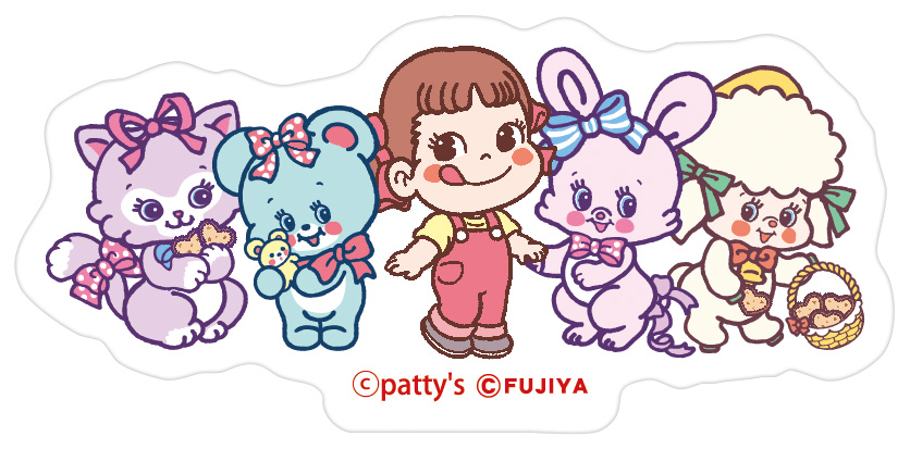 ダイカットステッカー付き　(C)patty's co.,ltd.All rights reserved.(C)FUJIYA